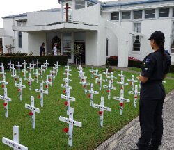 Field outside the Navy Chapel
