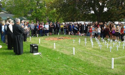 Orere community gather by the Field.